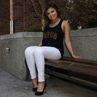 SFOG Together Ladies Flowy Racerback Tank - Thumbnail 3