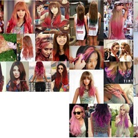 Multi-Color Synthetic Long Straight Ombre Clip In On Hair Extensions - Cut Price 1 Day Sale - Thumbnail 3