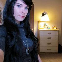 Free Shipping Black Lolita Cosplay Wig Long Wavy 30 Inches - Thumbnail 2