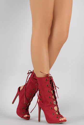 Kelsey Booties/Burgundy