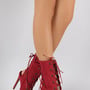 Kelsey Booties/Burgundy - Thumbnail 1