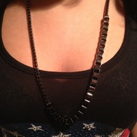 Boxed Link Necklace  - Thumbnail 1