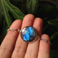 Blue Labradorite Choker Necklace - Thumbnail 2