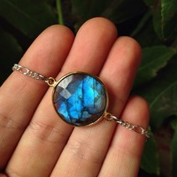 Blue Labradorite Choker Necklace - Thumbnail 3