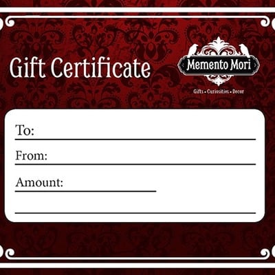 Gift certificate
