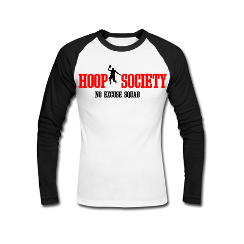  HS. No Excuse Squad Ls. tee- B/W