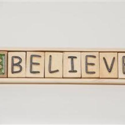 Believe - plaque