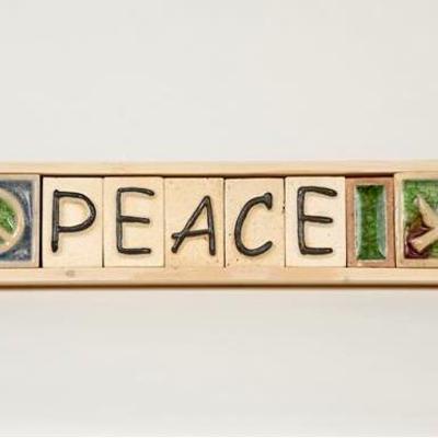 Peace - plaque