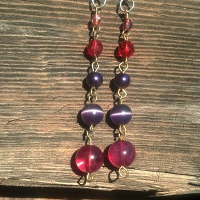 Bubble pop electric earrings (small)