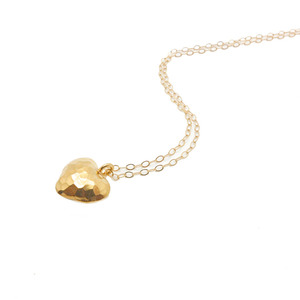 Vermeil Heart Necklace - Thumbnail 2