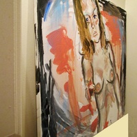 Chelsea reaching.  a painting with clay - Thumbnail 1