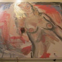 Chelsea reaching.  a painting with clay - Thumbnail 2