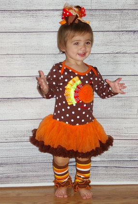 Turkey polka dot bodysuit