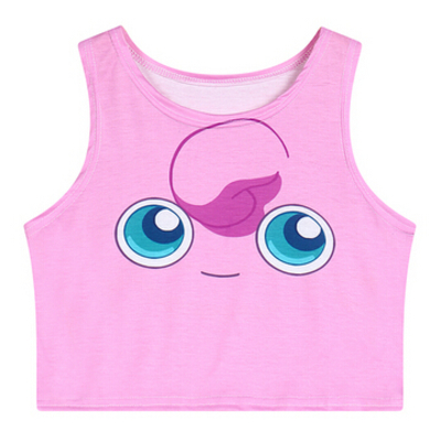Jiggly puff crop top