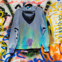 Tie-Dyed & Dip Dyed Sweatshirt - Thumbnail 3