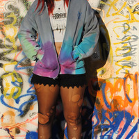 Tie-Dyed & Dip Dyed Sweatshirt - Thumbnail 1