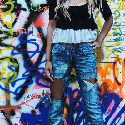 Bleached jeans - Thumbnail 4