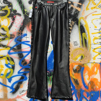 Vintage Miss Sixty Faux Leather Spiked Pants - Thumbnail 3