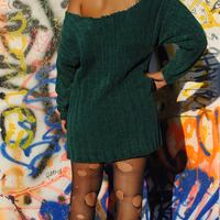 Shredded Vintage "Cobain" Sweater Dress - Thumbnail 1