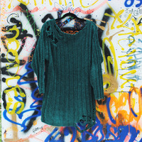 Shredded Vintage "Cobain" Sweater Dress - Thumbnail 3