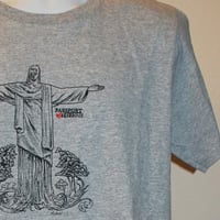 Passport 2 Freedom Mens Grey Redeemer statue Tee  - Thumbnail 3