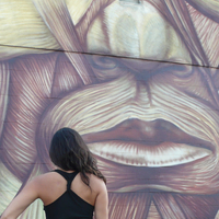 Passport 2 Freedom Womens Black Fingerheartprint pocket Top (back in stock) - Thumbnail 2