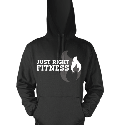 Jha-just right fitness black hoodie