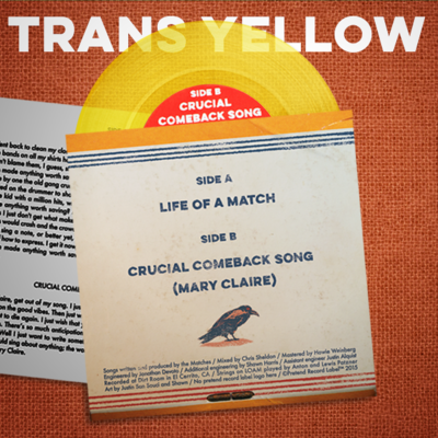 Limited 2nd pressing 7" and Digital Download - Trans Yellow