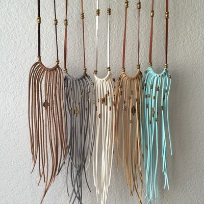 Fringe necklace