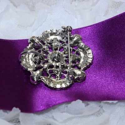 Rhinestone crystal bridal wedding dress wedding vintage sqaure brooch pin