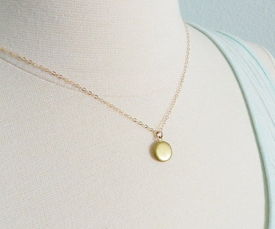 Tiny locket necklace 