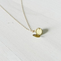 Tiny locket necklace  - Thumbnail 1