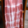 Strapless Orange Tie Dye Dress-1