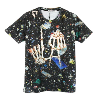GALAXY SKULL HANDSIGN TEE