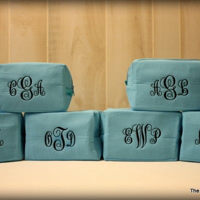 Set of 6 cosmetic bags