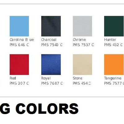 Set of 5 soild monogram tote bags - 20 colors