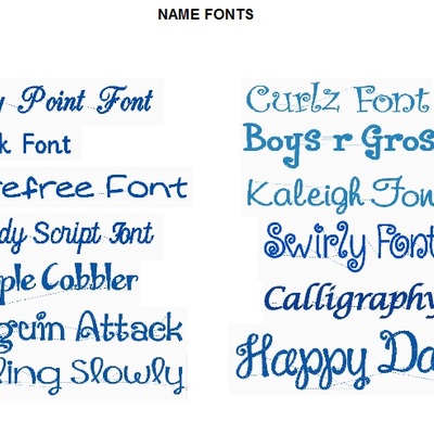 Name fonts - Thumbnail 1