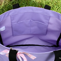 Set of 5 Soild Monogram Tote Bags - 20 Colors - Thumbnail 3