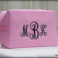 Monogrammed Cosmetic Bag - Thumbnail 1
