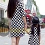 Mother Daughter matching Black & White Dresses-1