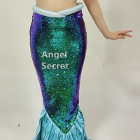 PW149 WALKABLE mermaid tail Ariel skirt sequins - Thumbnail 2