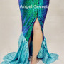 PW149 WALKABLE mermaid tail Ariel skirt sequins-3