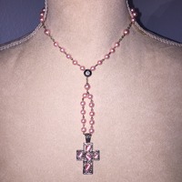 Pretty in Pink Rosary - Thumbnail 1