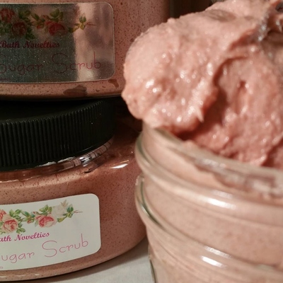 Rose clay sugar scrub