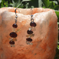 Garnet x Citrine Earrings - Thumbnail 2
