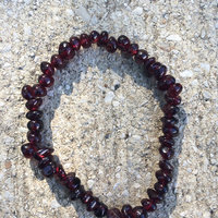 Garnet Stretch Bracelet - Thumbnail 1