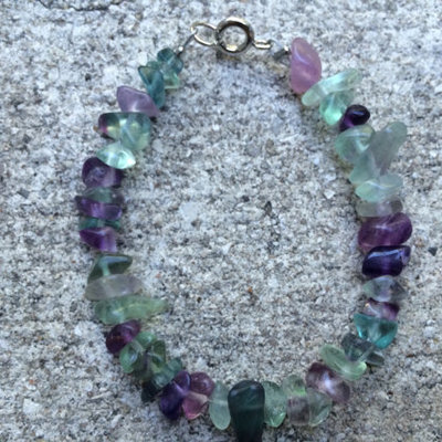 Fluorite bracelet with clasps - Thumbnail 4