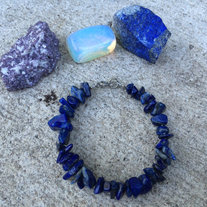 Lapis Lazuli bracelet with clasps