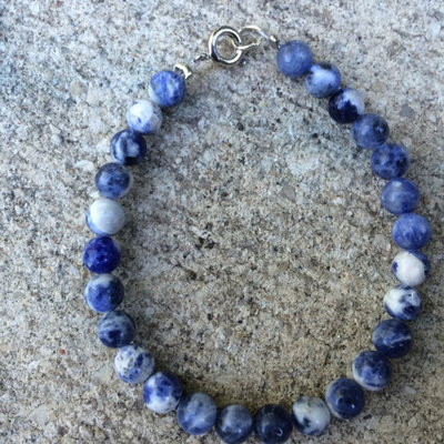 Sodalite bracelet with clasps  - Thumbnail 3