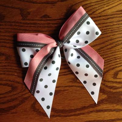 Grey dots and stitching with glitter pink - Thumbnail 2